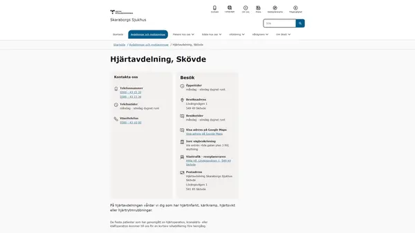 Hjärtmedicinsk avdelning, Skövde