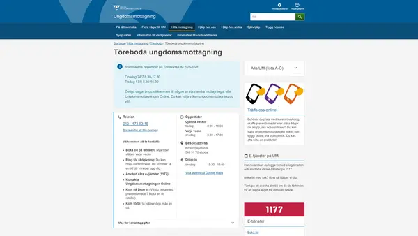 Töreboda ungdomsmottagning, Töreboda