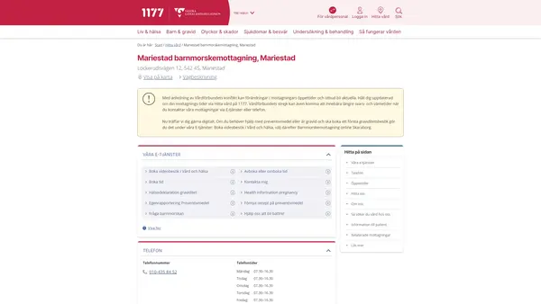 Mariestad barnmorskemottagning, Mariestad