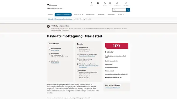 Psykiatrimottagning Mariestad