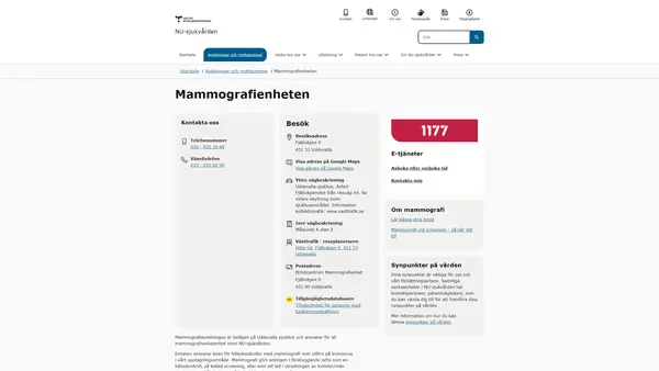 Mammografienhet Ale, Älvängen