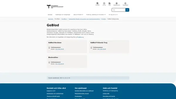 GeBlod hållplats Kongahälla center, Kungälv