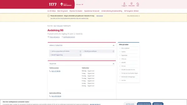 Avdelning 96, Vuxenpsykiatri Västmanland