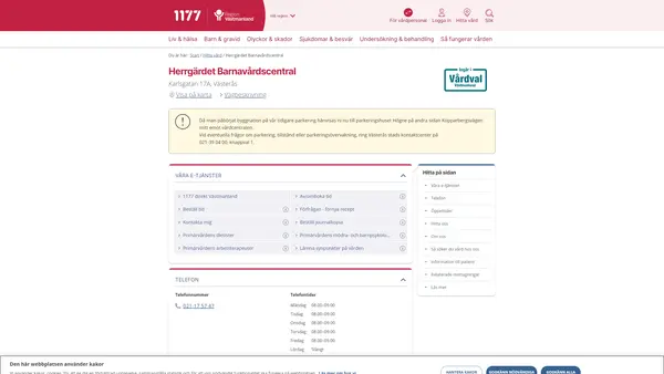 Herrgärdet Barnavårdscentral, Västerås