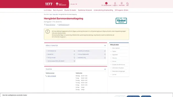 Herrgärdet Barnmorskemottagning, Västerås