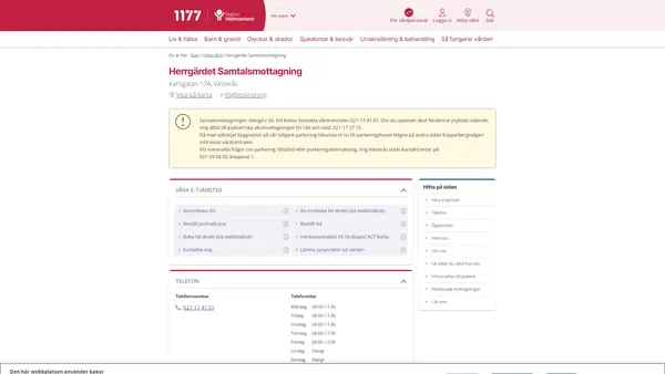 Herrgärdet Samtalsmottagning, Västerås