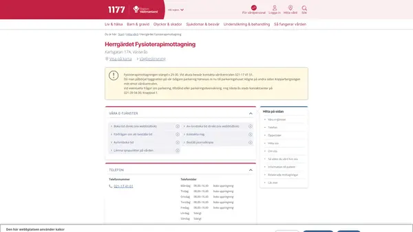Herrgärdet Fysioterapimottagning, Västerås