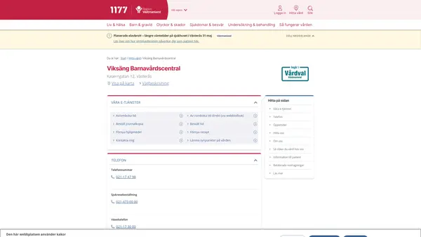 Viksäng Barnavårdscentral, Västerås