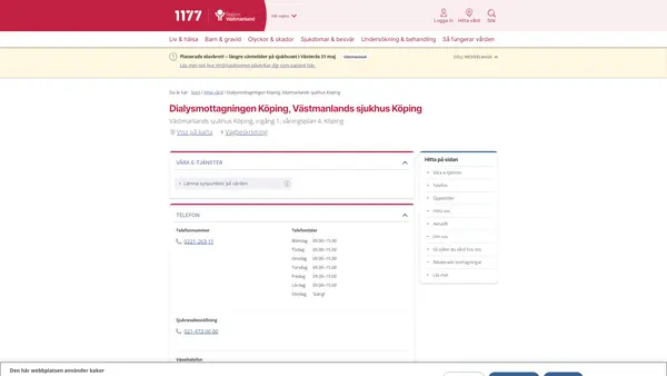 Dialysmottagningen Köping