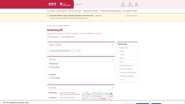 Avdelning 80, Onkologikliniken