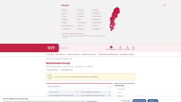 Bröstenheten kirurgi, Västerås