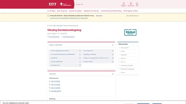 Viksäng Samtalsmottagning, Västerås