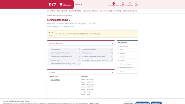 Kirurgmottagning 2, Västerås