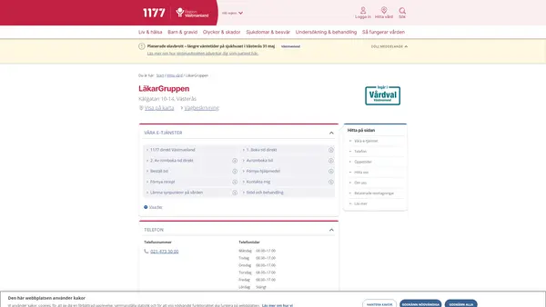 Läkargruppen vaccinationsmottagning, Västerås