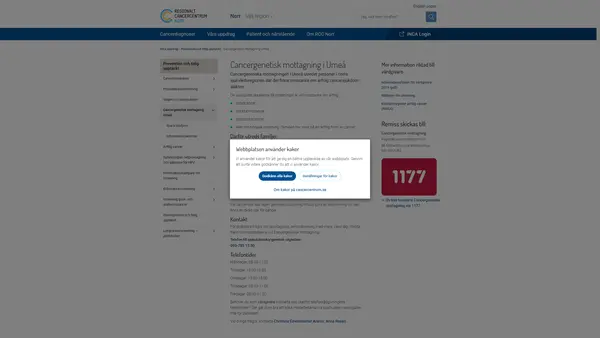 Cancergenetisk mottagning Umeå