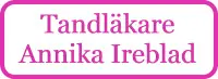 Tandläkare Annika Ireblad logotyp