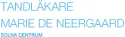 Tandläkare Marie De Neergaard logotyp